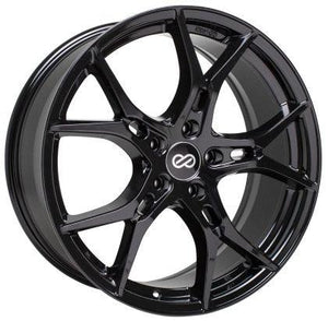 Enkei Vulcan 18X8.0 45mm Offset 5x114.3 Bolt 72.6mm Bore Gloss Black Wheel - GUMOTORSPORT