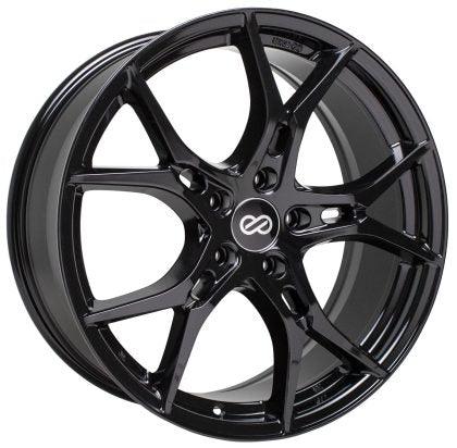 Enkei Vulcan 17X7.5 38mm Offset 5x114.3 Bolt 72.6mm Bore Gloss Black Wheel - GUMOTORSPORT