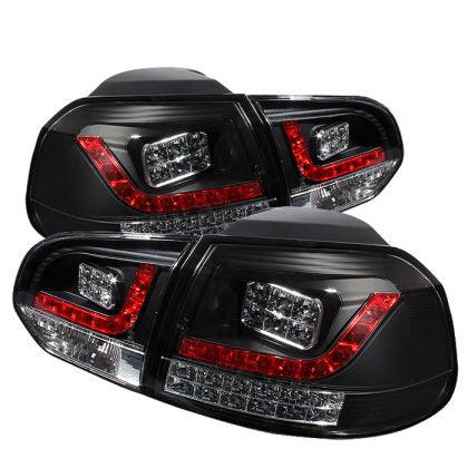 Spyder Volkswagen Golf/GTI 10-13 LED Tail Lights Black ALT-YD-VG10-LED-BK - GUMOTORSPORT