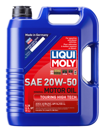 LIQUI MOLY 5L Touring High Tech Motor Oil 20W50 - GUMOTORSPORT