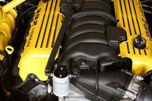 JLT 2011 - 2021 Dodge Charger / Challenger SRT 6.4L Hemi Passenger Side Oil Separator 3.0 - Clear Anodized - GUMOTORSPORT