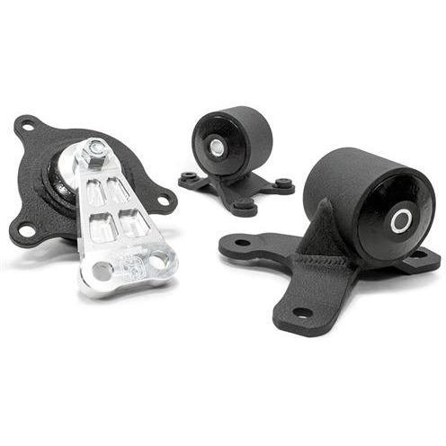 Innovative 02-05 Civic K-Series Black Steel Mounts 85A Bushings (Not K24 Trans) - GUMOTORSPORT