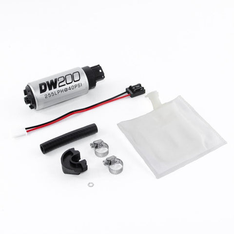 DeatschWerks DW200 Series Fuel Pump w/ Install Kit - Subaru Models (inc. 2002-2007 WRX/STi) - GUMOTORSPORT