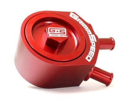 GrimmSpeed 02-07 WRX / 04-10+ STi RED Air Oil Separator - GUMOTORSPORT