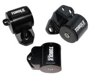 Torque Solution 3pc Billet Engine Mount Kit (3 Bolt): 92-95 Honda Civic/94-01 Integra/93-97 Del Sol - GUMOTORSPORT