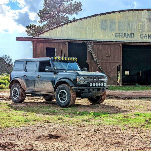 KC HiLiTES 2021 + Ford Bronco 39in. Gravity LED Pro6 Light Bar Kit Front Bumper - GUMOTORSPORT