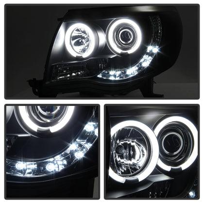 Spyder Toyota Tacoma 05-11 Projector Headlights CCFL Halo LED Blk Smke PRO-YD-TT05-CCFL-BSM - GUMOTORSPORT