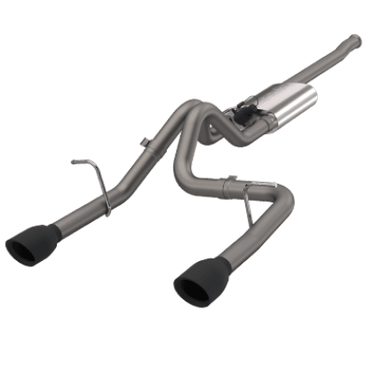QTP 2018+ Jeep Wrangler JL 304SS Screamer Cat-Back Exhaust 4DR w/4in Black Tips - GUMOTORSPORT