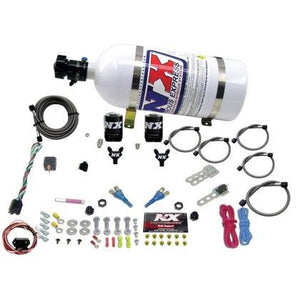 Nitrous Express 03-18 Nissan 350Z/370Z Dual Nozzle (35-150HP) w/10lb Bottle - GUMOTORSPORT