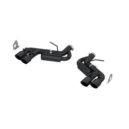 MBRP 3" Dual Axle Back, Quad Tips, Black Coated, Chevy Camaro SS & ZL1 6.2L 2016 - 2022 - GUMOTORSPORT