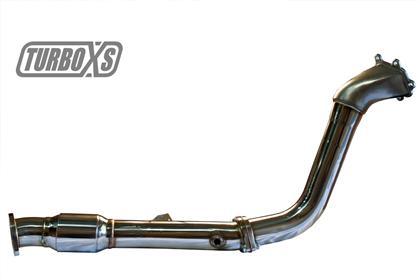 Turbo XS 02-07 WRX-STi / 04-08 Forester XT High Flow Catted Downpipe - GUMOTORSPORT