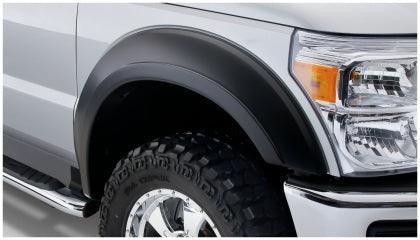 Bushwacker 11-16 Ford F-350 Super Duty Styleside Extend-A-Fender Style Flares 4pc - Black - GUMOTORSPORT