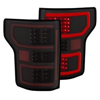 ANZO 18-19 Ford F-150 LED Taillights Black - GUMOTORSPORT