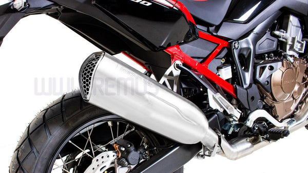 Remus 2020 + Honda CRF1100L Africa Twin NXT Stainless Steel Race Slip On w/Sound Insert - GUMOTORSPORT
