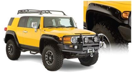 Bushwacker 07-14 Toyota FJ Cruiser Pocket Style Flares 4pc - Black - GUMOTORSPORT
