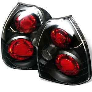 Spyder Honda Civic 96-00 3DR Euro Style Tail Lights Black ALT-YD-HC96-3D-BK - GUMOTORSPORT