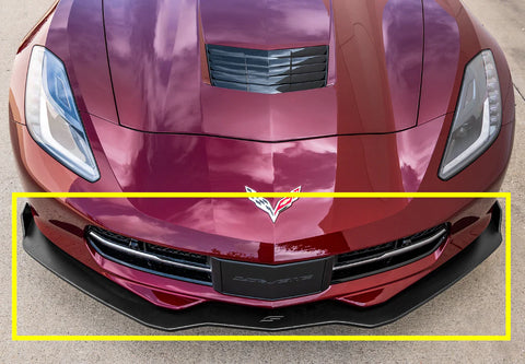 Street Scene 2014-2019 Corvette C7 Front Splitter SKU# 950-70620