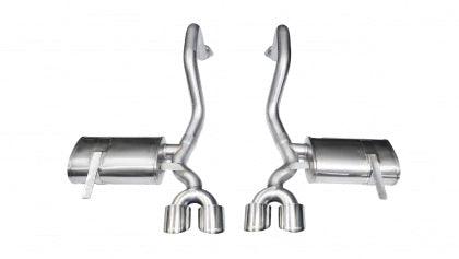 Corsa 97-04 Chevrolet Corvette C5 Z06 5.7L V8 Polished Xtreme Axle-Back Exhaust - GUMOTORSPORT