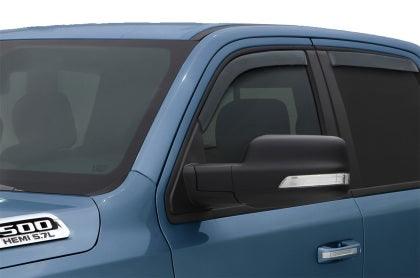 AVS 2019+ Ram Quad Cab Ventvisor In-Channel Front & Rear Window Deflectors 4pc - Smoke - GUMOTORSPORT