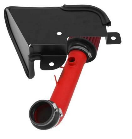 AEM 2015-2016 Volkswagen Golf GTI 2.0L Cold Air Intake System Wrinkle Red - GUMOTORSPORT