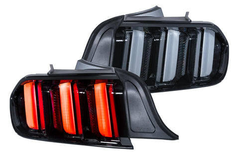 Morimoto Ford Mustang ( 2015 - 2022 ): XB LED Tail Lights ( Clear / Amber Signal )