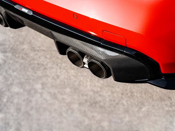 Akrapovic 2021 + BMW M3 (G80) / M4 (G82, G83) Rear Carbon Fiber Diffuser - High Gloss Black