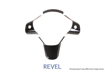 Revel GT Dry Carbon Steering Wheel Insert Covers Tesla Model 3 - 3 Piece - GUMOTORSPORT