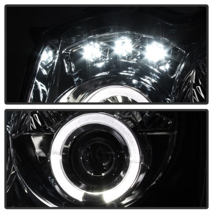 Spyder Jeep Grand Cherokee 2005 - 2007 Projector Headlights LED Halo LED Chrm Low 9006 PRO-YD-JGC05-HL-C