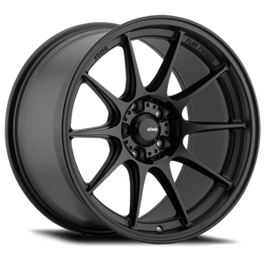 Konig Dekagram 16x8 4x100 ET35 Semi-Matte Black - GUMOTORSPORT