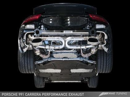 AWE Tuning ( 991 ) 911 Carrera Performance Exhaust - Use Stock Tips - GUMOTORSPORT
