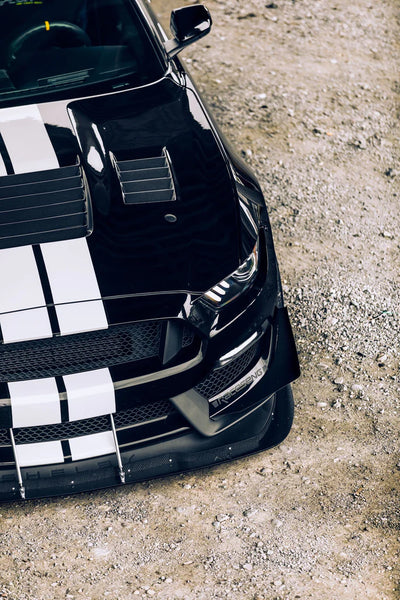 Anderson Composites 2015 - 2020 Ford Mustang Shelby GT350 Type-CR Double Sided DRY Carbon Fiber Hood - GUMOTORSPORT
