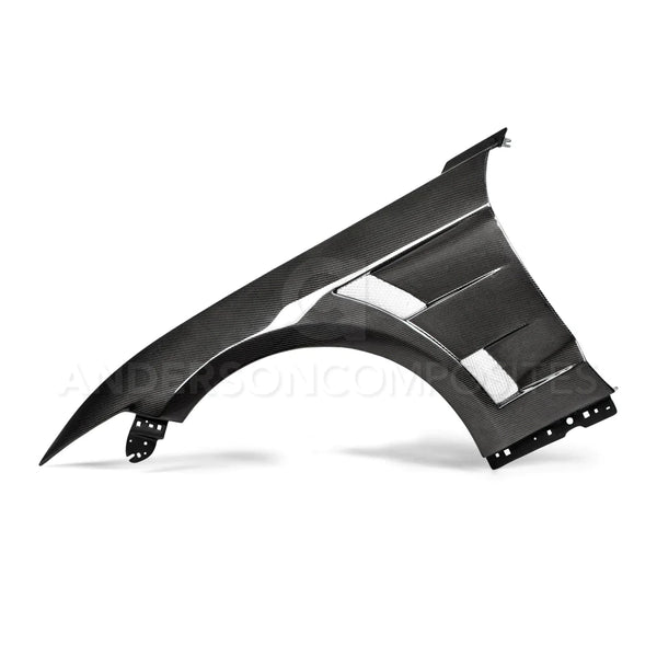 Anderson Composites 2015 - 2017 Ford Mustang Type-AT Carbon Fenders (0.4in Wider) - GUMOTORSPORT