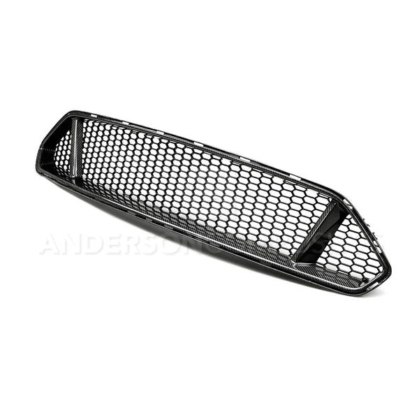 Anderson Composites 2018 - 2022 Ford Mustang Type-GT Carbon Fiber Upper Grille - GUMOTORSPORT