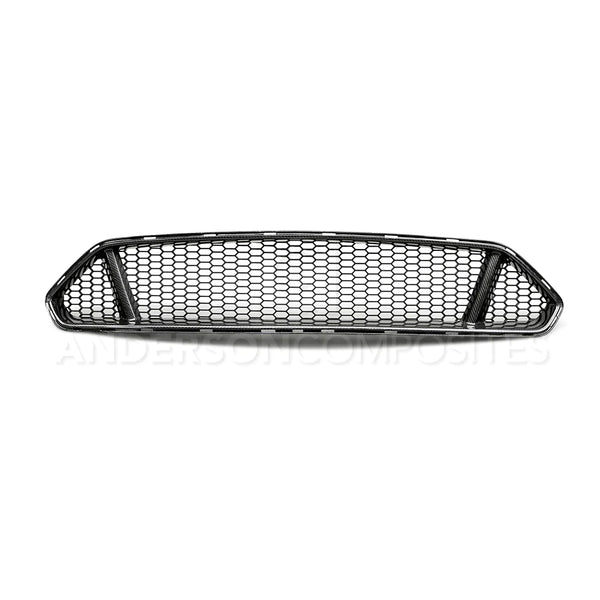 Anderson Composites 2018 - 2022 Ford Mustang Type-GT Carbon Fiber Upper Grille - GUMOTORSPORT