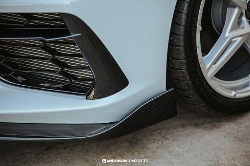 Anderson Composites 2020 + Chevrolet Corvette C8 Stingray Type-MB Carbon Fiber Front Splitter - GUMOTORSPORT