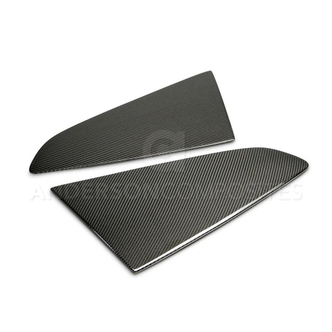 Anderson Composites 2015 - 2022 Ford Mustang Type-F Style Window Louvers - Flat - GUMOTORSPORT