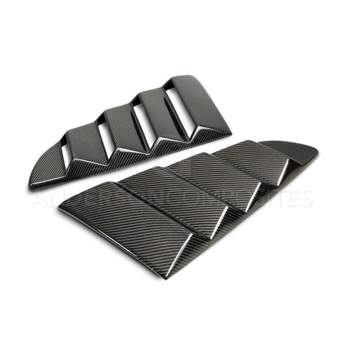 Anderson Composites 2015-2022 Ford Mustang Type-V Style Window Louvers - Vented - GUMOTORSPORT