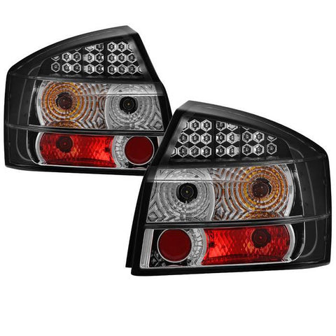 Spyder Audi A4 2002 - 2005 LED Tail Lights Black ALT-YD-AA402-LED-BK - GUMOTORSPORT