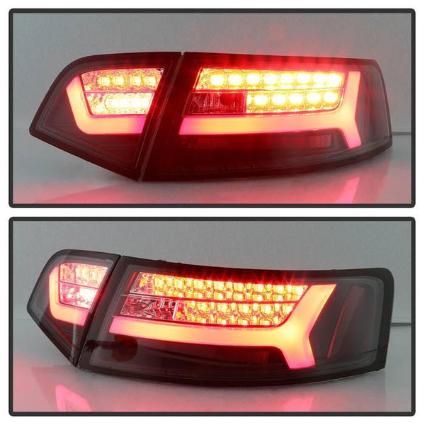 Spyder 2009 - 2012 Audi A6 LED Tail Lights - Black (ALT-YD-AA609-LED-BK) - GUMOTORSPORT