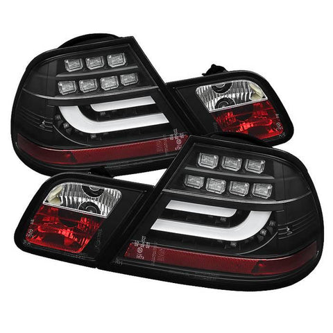 Spyder BMW E46  2000 - 2003 2Dr Coupe Light Bar LED Tail Lights Blk ALT-YD-BE4600-LBLED-BK - GUMOTORSPORT