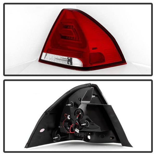 Spyder Chevy Impala 2006-2013 LED Tail Lights Red Clear ALT-YD-CHIP06-LED-RC - GUMOTORSPORT