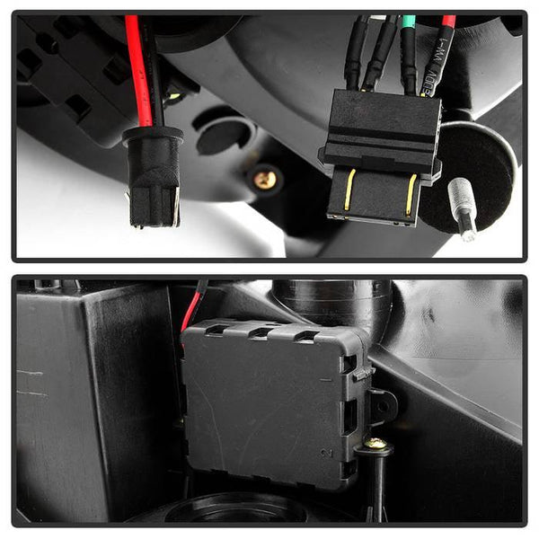 Spyder Chevy Impala 2006-2013 LED Tail Lights Red Clear ALT-YD-CHIP06-LED-RC - GUMOTORSPORT