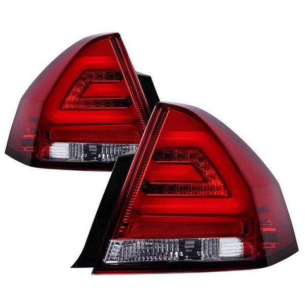 Spyder Chevy Impala 2006-2013 LED Tail Lights Red Clear ALT-YD-CHIP06-LED-RC - GUMOTORSPORT