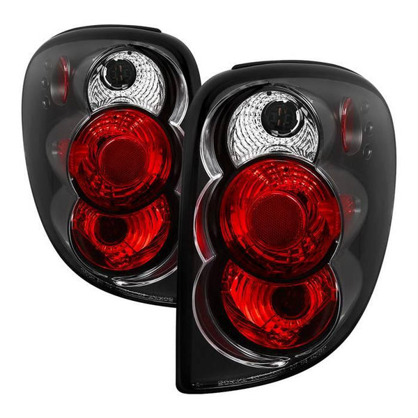 Spyder Dodge Caravan/Grand Caravan 2001 - 2007 Euro Style Tail Lights Black ALT-YD-DC01-BK - GUMOTORSPORT