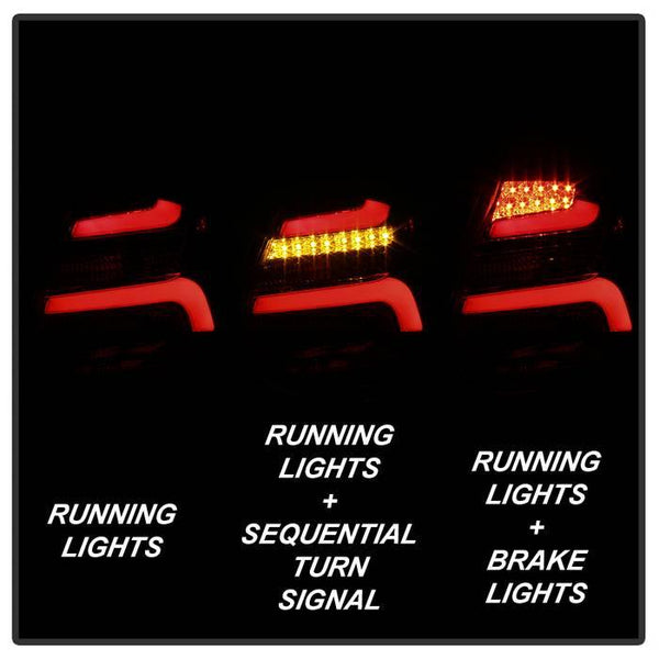 Spyder 2012 - 2014 Ford Focus 5DR LED Tail Lights - Black Smoke (ALT-YD-FF12-LED-BSM) - GUMOTORSPORT