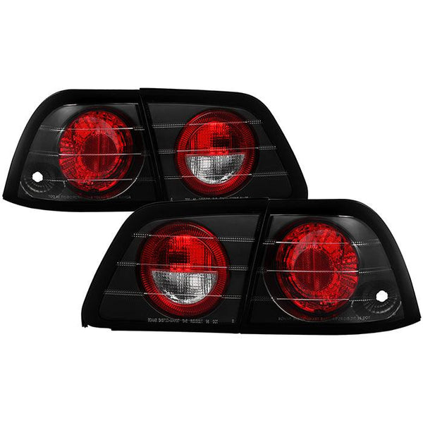 Spyder Nissan Maxima 1997 - 1999 Euro Style Tail Lights Black ALT-YD-NM97-BK - GUMOTORSPORT