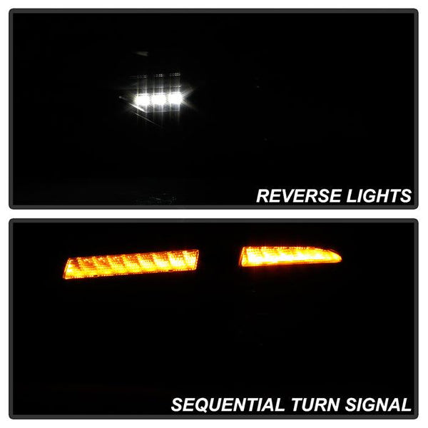 Spyder 2008 - 2014 Subara Impreza WRX Hatchback LED Tail Lights Seq Signal Blk Smoke ALT-YD-SI085D-SEQ-BSM - GUMOTORSPORT