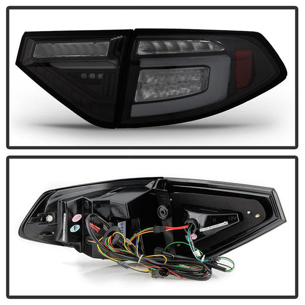 Spyder 2008 - 2014 Subara Impreza WRX Hatchback LED Tail Lights Seq Signal Blk Smoke ALT-YD-SI085D-SEQ-BSM - GUMOTORSPORT