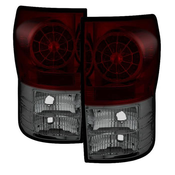 Spyder Toyota Tundra 2007 - 2013 LED Tail lights Red Smoke ALT-YD-TTU07-LED-RS - GUMOTORSPORT