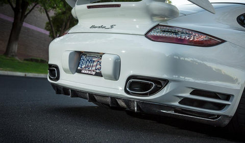 VR Aero Carbon Fiber Strake Diffuser Porsche 997 Turbo 07-13 - GUMOTORSPORT